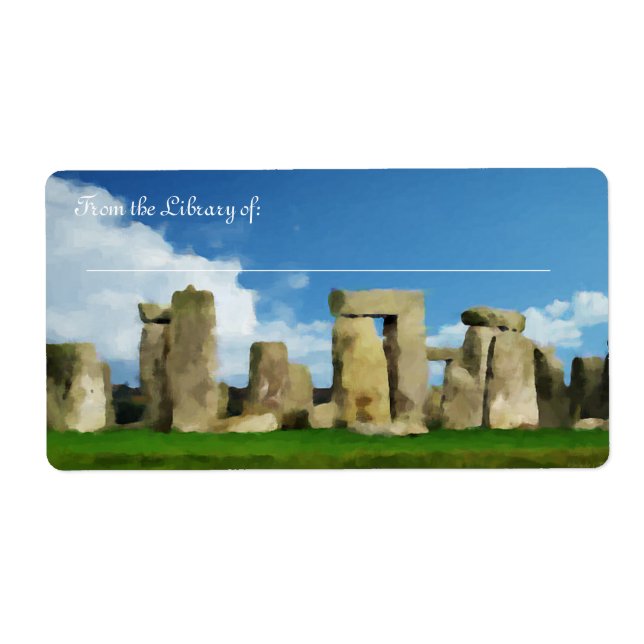 Etiqueta Stonehenge Bookplate (Frente)