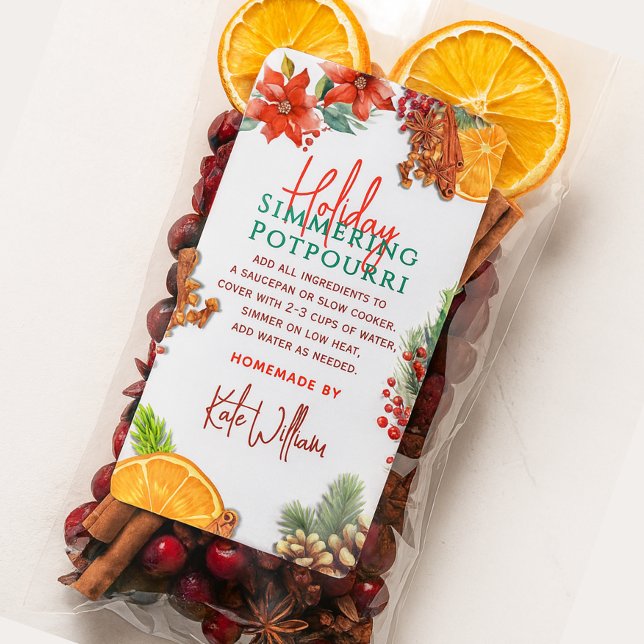 Etiqueta Stovetop Holiday Simmering Potpourri  (Subido por el creador)