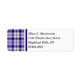 Etiqueta Strathclyde Scotland District Tartán