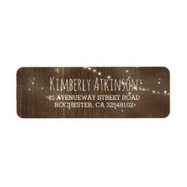 Etiqueta String Lights Barn Wood Rustic