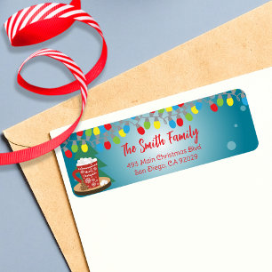 Etiqueta String Lights Red Mug dirección de Navidades de in