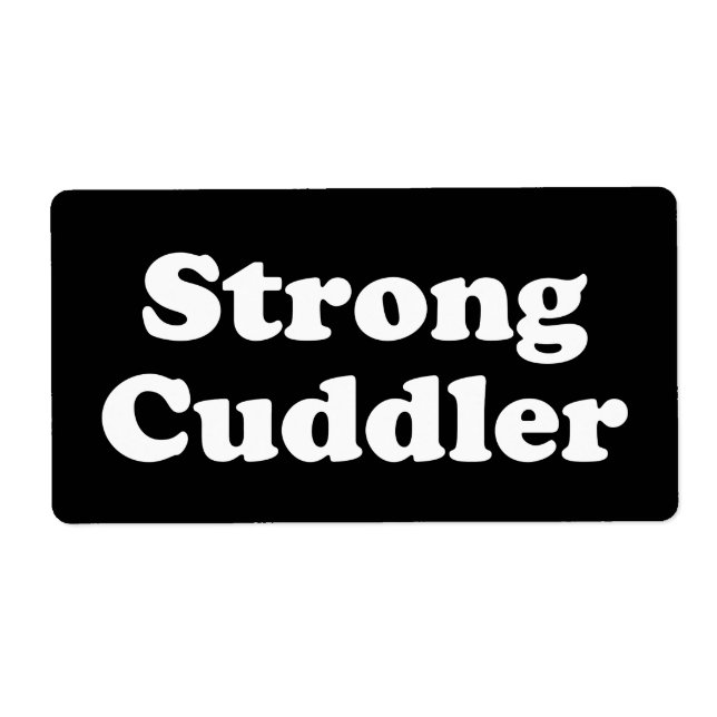 Etiqueta Strong Cuddler (Frente)