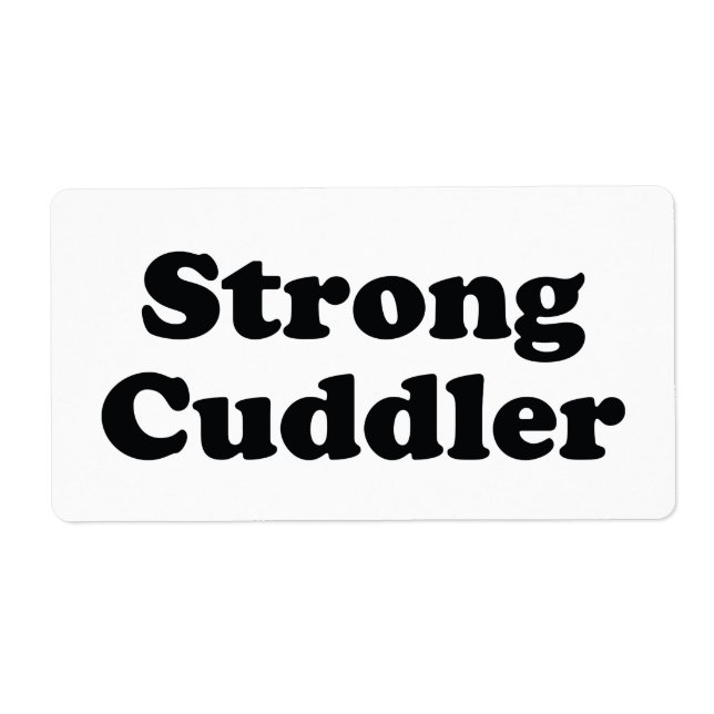 Etiqueta Strong Cuddler (Frente)