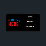 ETIQUETA STYLISH MODERN CUSTOMIZABLE BLACK VERIFIED BRANDED<br><div class="desc">THIS IS A DESIGN FITTING FOR EVERYONE.YOU CAN CHANGE, RESIZE OR ADD LOGO, PHOTO, TEXT AND COLOURS THE WAY YOU LIKE.THANK YOU.</div>