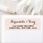 Etiqueta Stylish Script Custom Name & Address<br><div class="desc">Stylish Script Custom Name & Address Return Address Labels.</div>