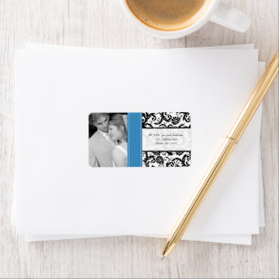 Etiqueta Su Boda fotográfico Vintage Regatta Damask