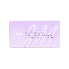 Etiqueta Su dirección de retorno del logotipo y el logotipo