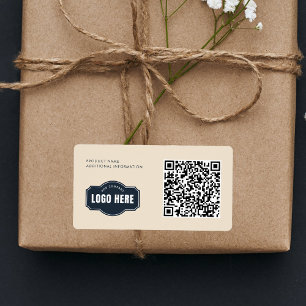 Etiqueta Su logotipo comercial Código QR ID de producto
