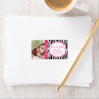 Etiqueta Su Recién nacido fotográfico es un Chica PINK de m