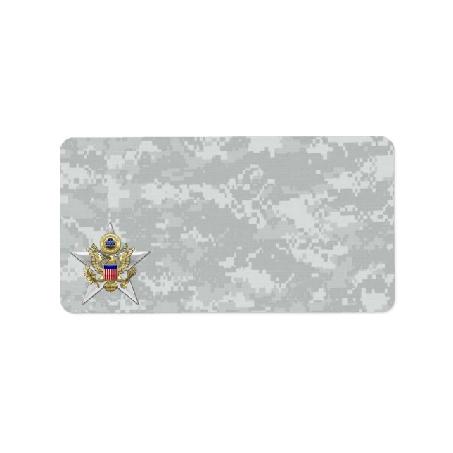 Etiqueta Subdivisión de Personal General Insignia (Frente)