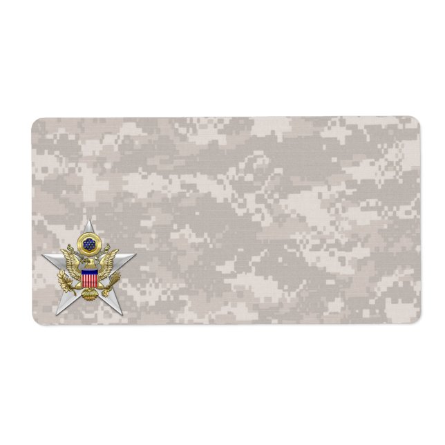 Etiqueta Subdivisión de Personal General Insignia (Frente)