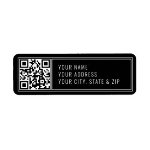 Etiqueta Sube tu propio código QR Dirección de devolución