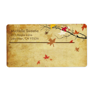 Etiqueta Sucursal de arce de PixDezines