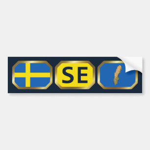Etiqueta Suecia de código de señalización adhes