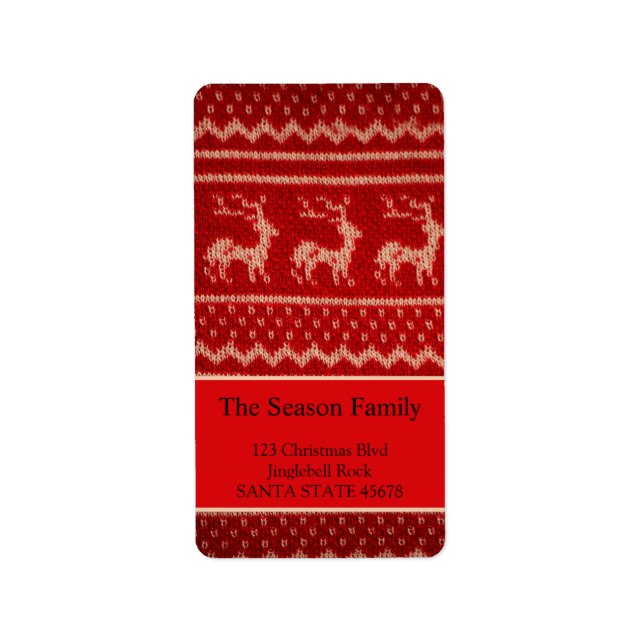 Etiqueta Suéter de Navidades feos (Frente)