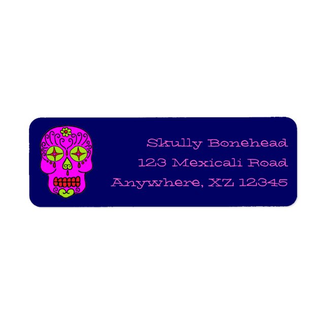 Etiqueta Sugar Skull (Frente)