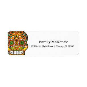 Etiqueta Sugar Skull