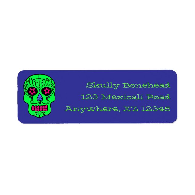 Etiqueta Sugar Skull (Frente)