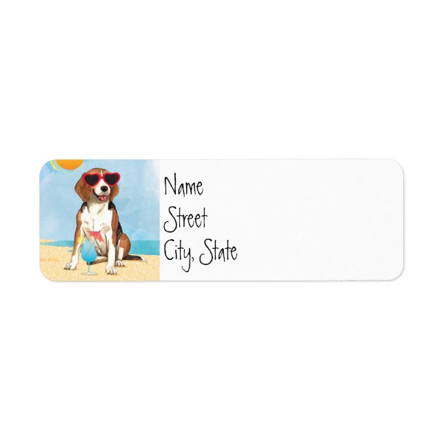 Etiqueta Summer Beagle (Frente)