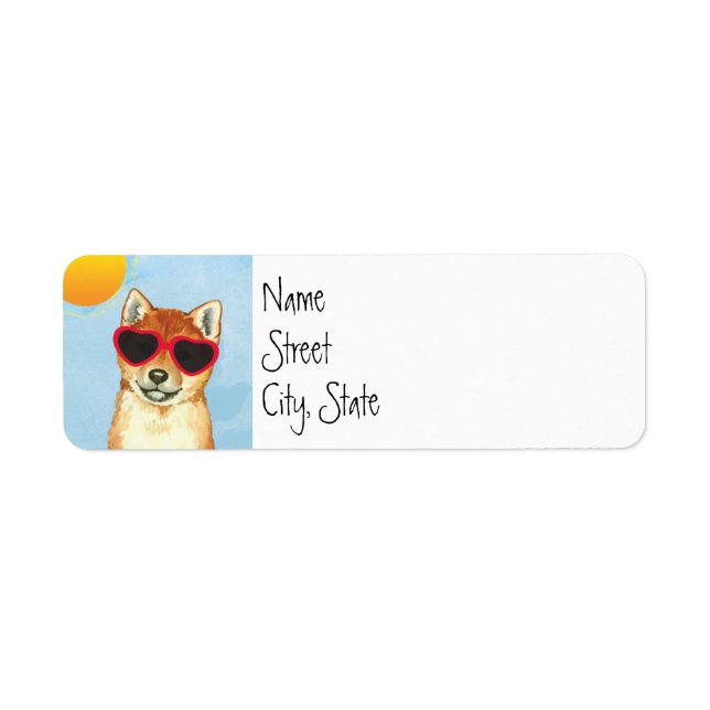 Etiqueta Summer Shiba Inu (Frente)