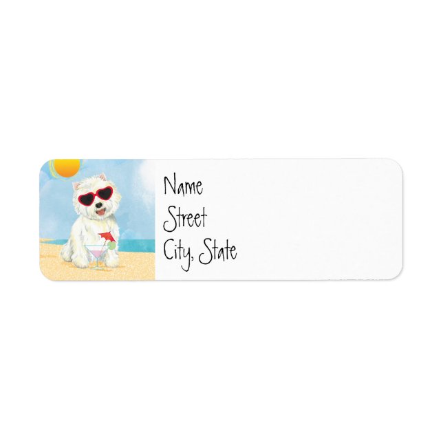 Etiqueta Summer Westie (Frente)