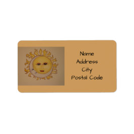 Etiqueta Sun Moon Address Labels