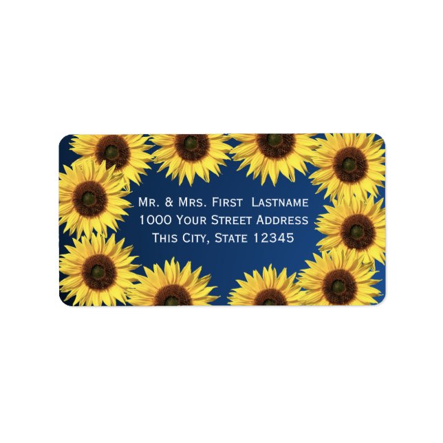 Etiqueta Sunflower (Frente)