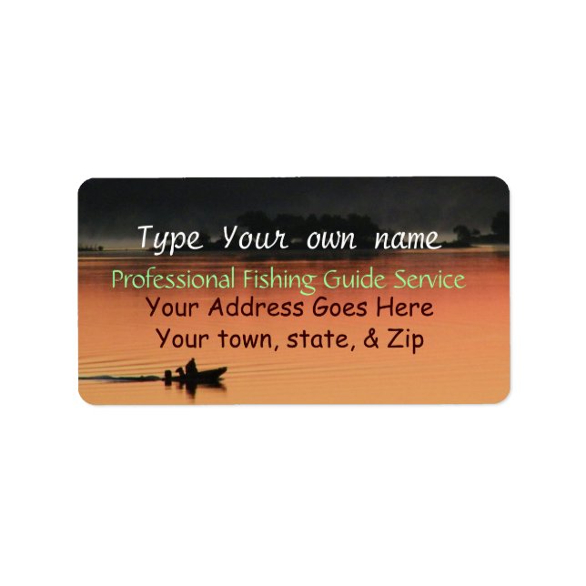 Etiqueta Sunrise at the Lake Labels-personalizar (Frente)