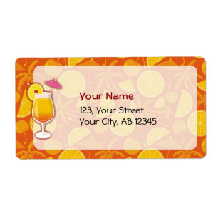 Etiqueta Sunrise Tequila