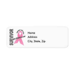 Etiqueta Superviviente 1 del CÁNCER de PECHO