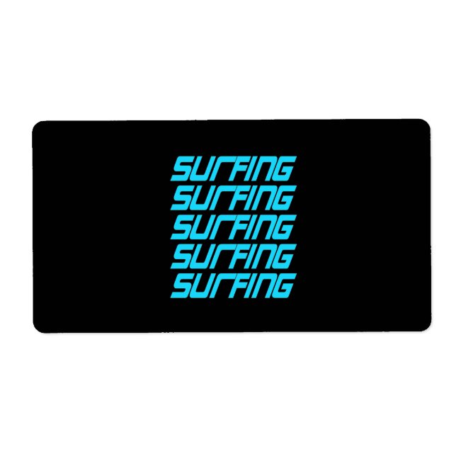 Etiqueta Surfing Surfing (Frente)