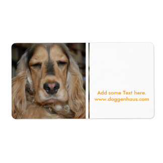 Etiqueta Sushi Cocker Spaniel