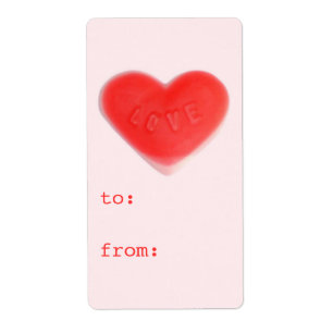 Etiqueta Sweet Heart Pink para...etiqueta de regalo de