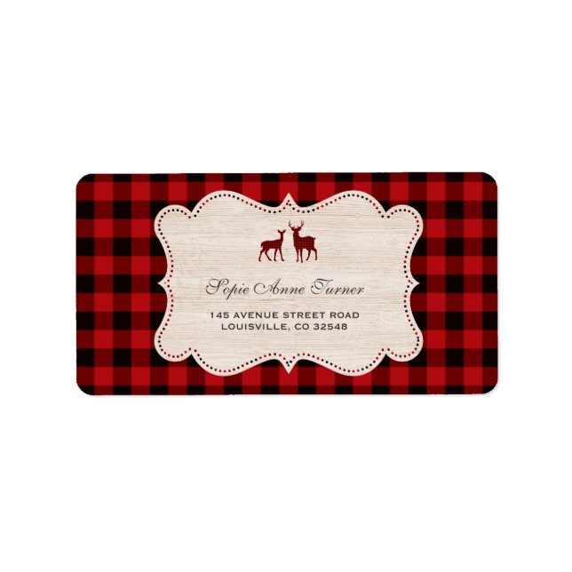 Etiqueta Sweet Lumberjack Little Hunter Baby Shower (Frente)