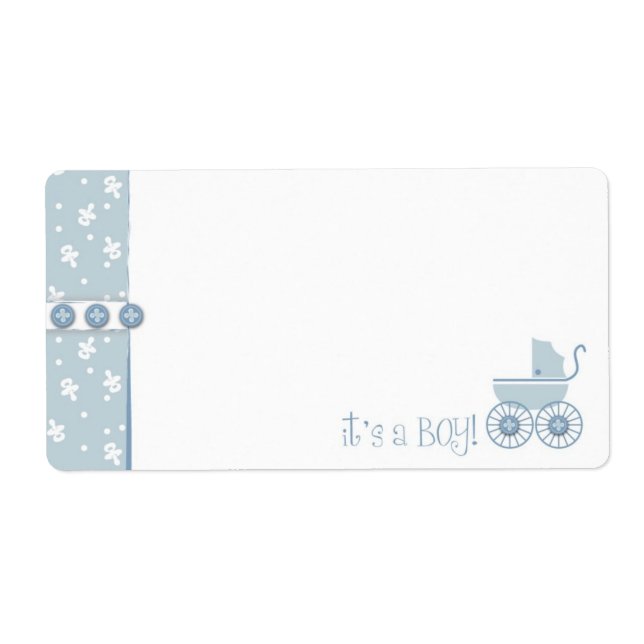 Etiqueta Sweet One Boy Name (Frente)