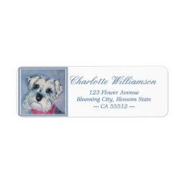 Etiqueta Sweet Schnauzer Puppy