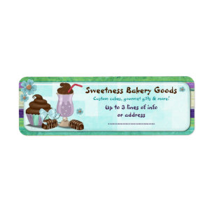 Etiqueta Sweetness PERSONALIZADO CAKE BUSINESS HOME