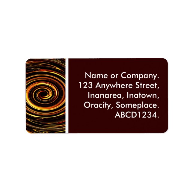 Etiqueta Swirl (Frente)