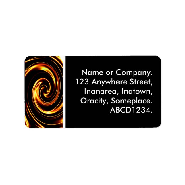 Etiqueta Swirl III (Frente)