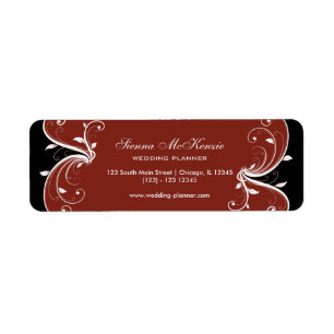 Etiqueta Swirl Wedding Planner