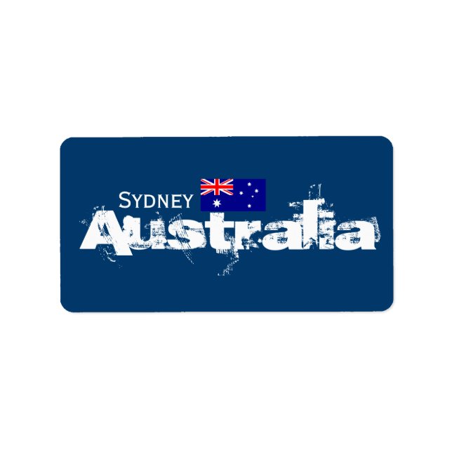 Etiqueta Sydney, Australia Labels (Frente)