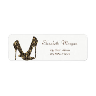 Etiqueta Tacones Altos, Sencillos, Blancos