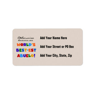 Etiqueta También conocido como el mejor regalo de Abuelo