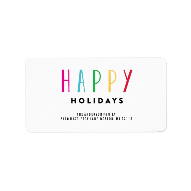 Etiqueta Tan feliz (Frente)