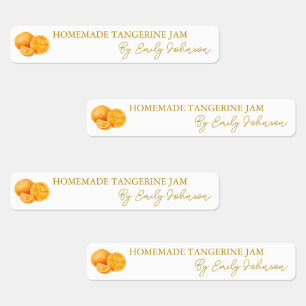 Etiqueta Tangerine Jam Thin casera