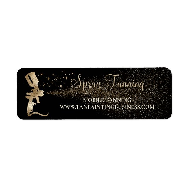 Etiqueta Tanning Spray Airbrush Gold (Frente)