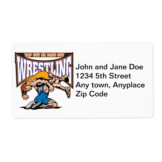 Etiqueta Tap Out Wresters (Frente)