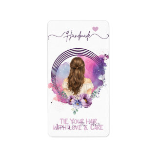 Etiqueta Tarjeta de exhibición de pinzas para el cabello y 