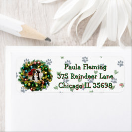 Etiqueta Tarjeta de foto de Felices Fiestas
