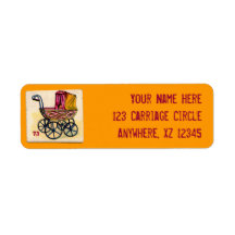 Tarjeta de juego para niños con buggy